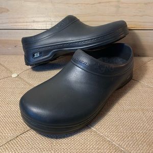 Skechers Oswald Clara Slip Resistant Black Work Shoes Size 7